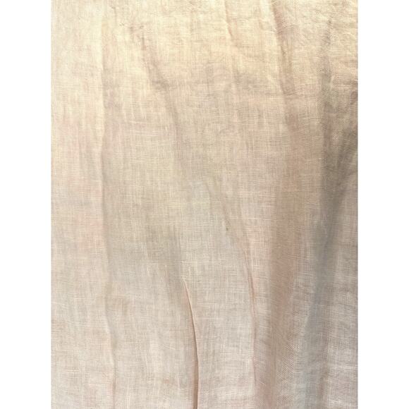 Terzo MillennioLinen Dress Mini Floral Embroidered Cottagecore Size Medium - Picture 9 of 9